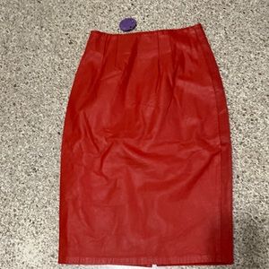 Vintage Leather Skirt